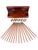 A beautiful handmade set of chopsticks finished in a warm, natural wood grain complemented by striking green and ivory...