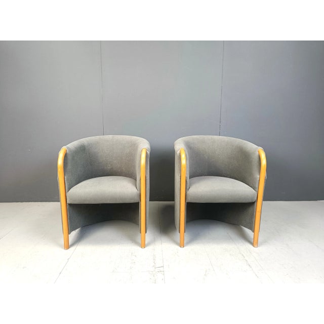 Set of Italian Armchairs, 1980s For Sale - Image 6 of 8