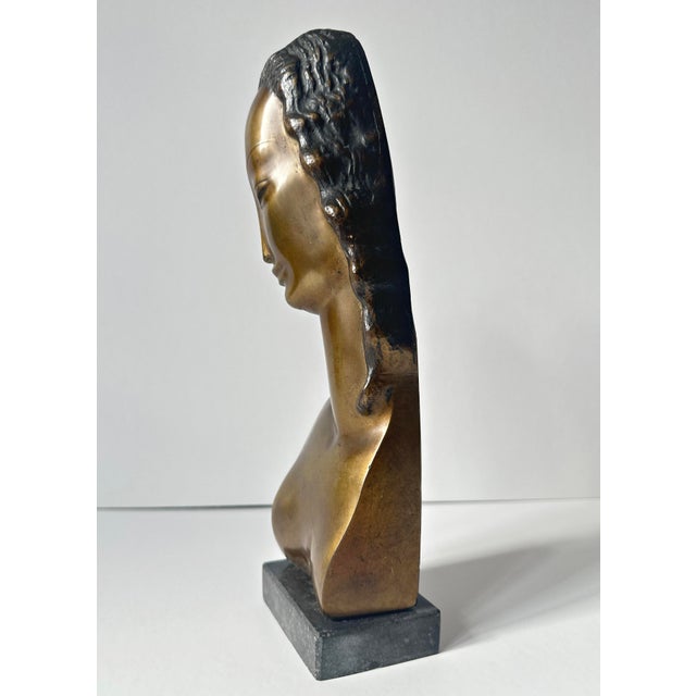 1920s Adam Antes, Bust, 1922, Bronze For Sale - Image 5 of 9