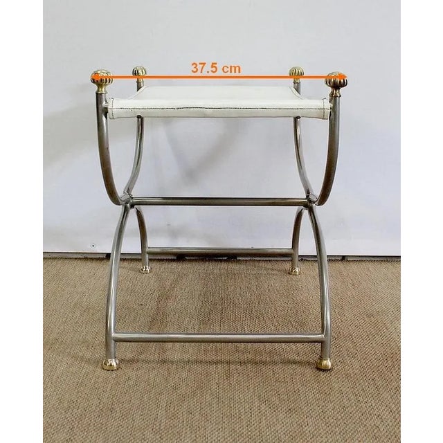 20th Century Curule Stool For Sale - Image 16 of 18