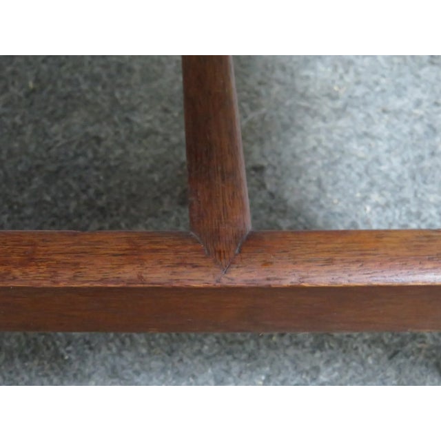 Brown 19th C Hepplewite Mahogany Library Chair For Sale - Image 8 of 9