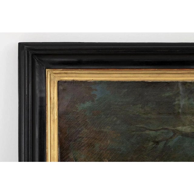 19th Century Halt Hunting Oil on Canvas by Carle Van Loo For Sale - Image 14 of 18