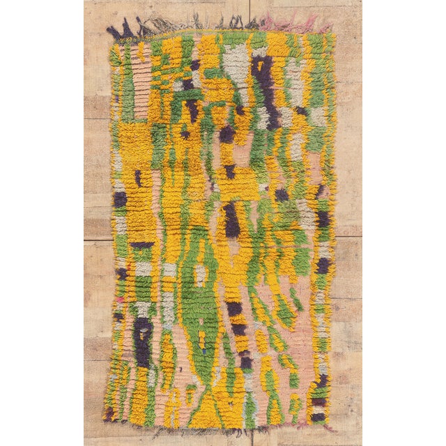 Vintage Azilal Moroccan Rug, 03'02 X 05'07 For Sale - Image 10 of 10