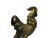 Brass Vintage Brass Color Metal Rustic Fengshui Tilted Upward Rooster Figure For Sale - Image 8 of 10