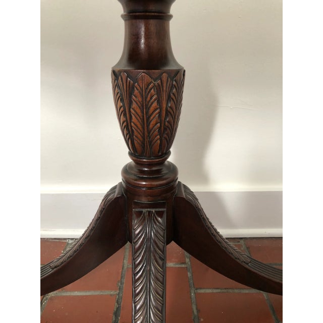 American Irwin Furniture Company 1940’s Duncan Phyfe Styled Hall Table For Sale - Image 3 of 13