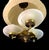 Swedish Modern Ceiling Lamp in Brass and Linen, 1950s For Sale - Image 10 of 11