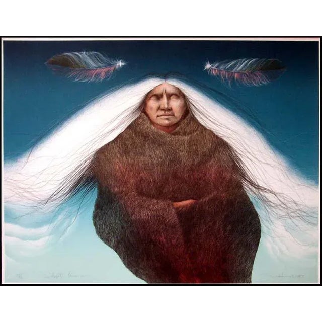 Frank Howell "Twilight Ascension" 1989 H. Signed Original Lithograph For Sale - Image 4 of 4