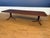 Traditional Banded Double Pedestal Mahogany Dining Table by Leighton Hall - Showroom Sample For Sale - Image 17 of 18