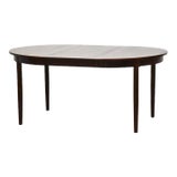 1960s Danish Modern Oval Rosewood Dining Table For Sale