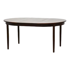 1960s Danish Modern Oval Rosewood Dining Table