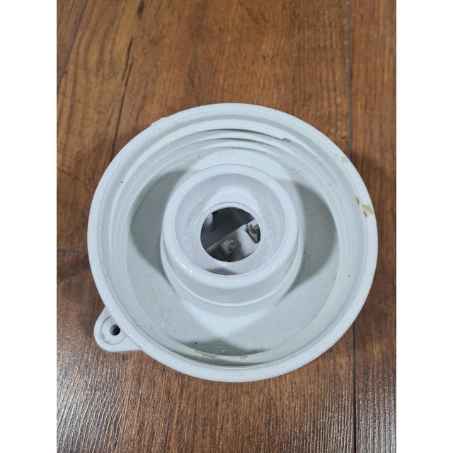 Vintage Wall Lamps with Glass Spheres on White Ceramic Base, 1970s, Set of 5 For Sale - Image 10 of 18