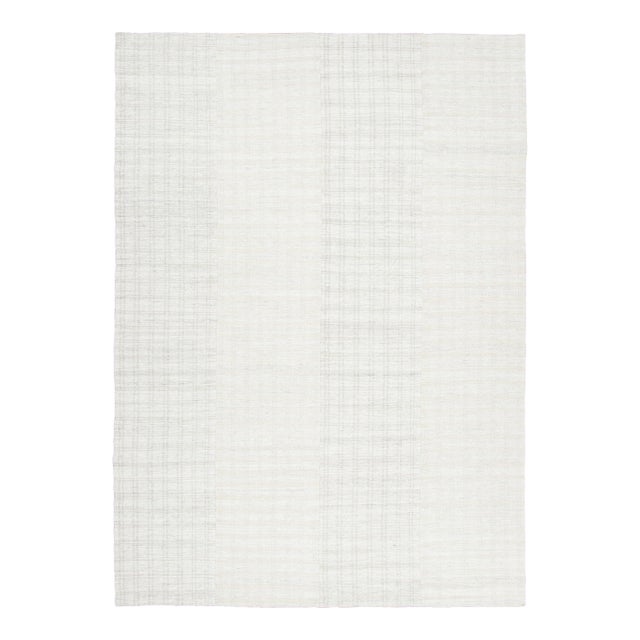 Vintage Turkish Kilim Wool Rug With Grid Design by Rug & Kilim, 1950-1959 For Sale