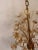 Hollywood Regency 24 Carat Gold Plated & Crystal Flower Chandelier For Sale - Image 3 of 10