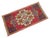 1970s Hand Knotted Low Pile Turkish Petite Rug Entry Decor, Bath Mat - 19'' X 38'' For Sale - Image 4 of 14