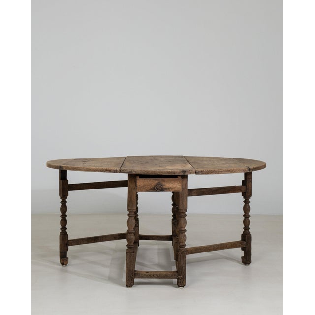 19th Century France Brown Wood Console Table For Sale - Image 4 of 10
