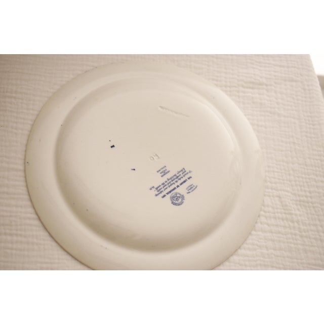 1892 Wedgwood Flow Blue Library of Congress Plate For Sale - Image 11 of 11