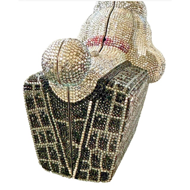 Judith Leiber Poodle Dog Phoebe Crystal Minaudière Wrist Shoulder Evening Bag Animal For Sale - Image 11 of 14