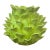 Vintage Italian Majolica Green Trompe l'Oeil Artichoke Leaf Vase For Sale