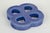 Gustavsberg wall relief with hanging hole. Decorative stoneware wall relief in an organic four-lobed form with open...