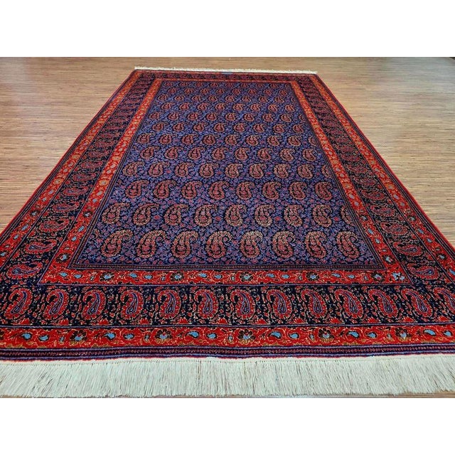 Middle Eastern Keshan Rug For Sale - Image 5 of 11