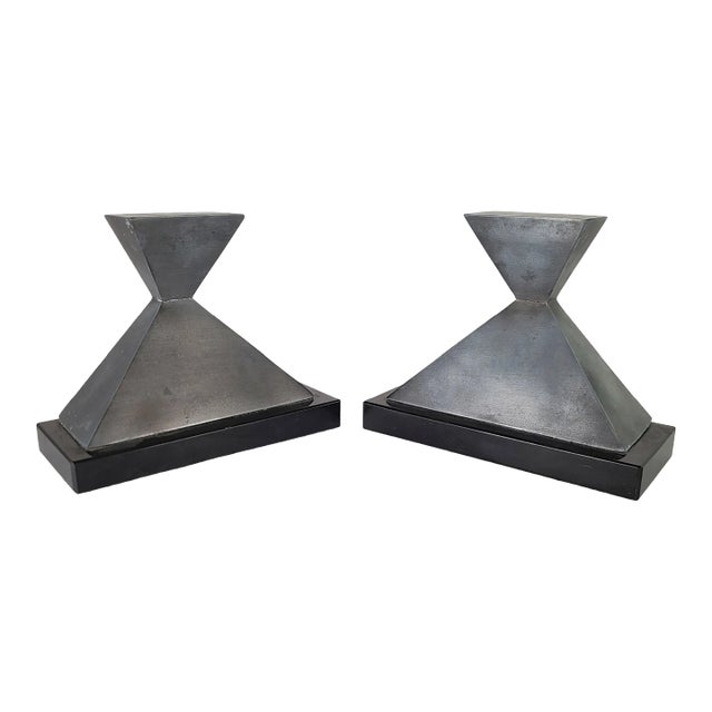 1970's Modernist Bookends by William Macowski for Ketcham & McDougall For Sale