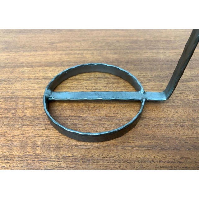 Mid-Century Danish Metal and Glass Candleholder, 1960s For Sale - Image 4 of 18