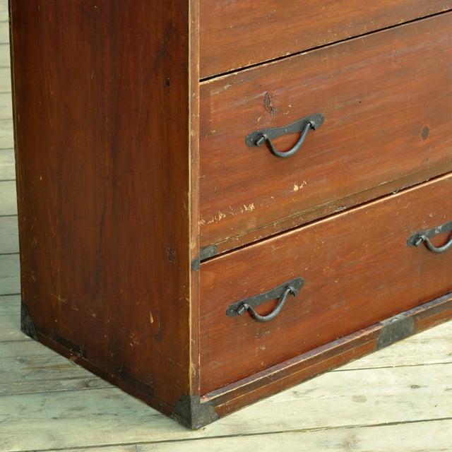 Japanese Tansu Chest of Drawers, 1870 For Sale - Image 6 of 12