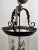 French Regency Style Bell Jar Pendant With Seeded Glass and Acanthus Leaf Bronze For Sale In New York - Image 6 of 13