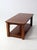 Vintage Oak Coffee Table With Base Shelf For Sale - Image 11 of 14