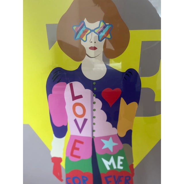 Love Me Forever, 2000s, Plastic & Paper, Framed For Sale - Image 4 of 10