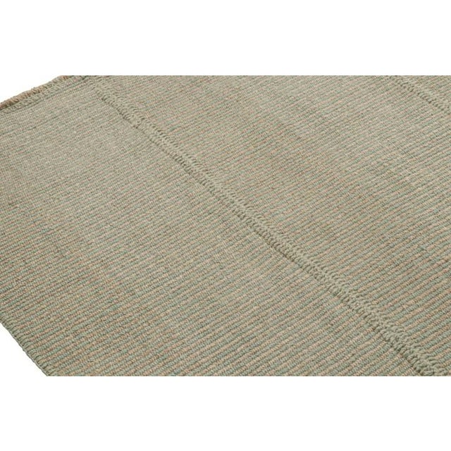 2010s Rug & Kilim’s Contemporary Kilim in Green, With Beige Accents For Sale - Image 5 of 7
