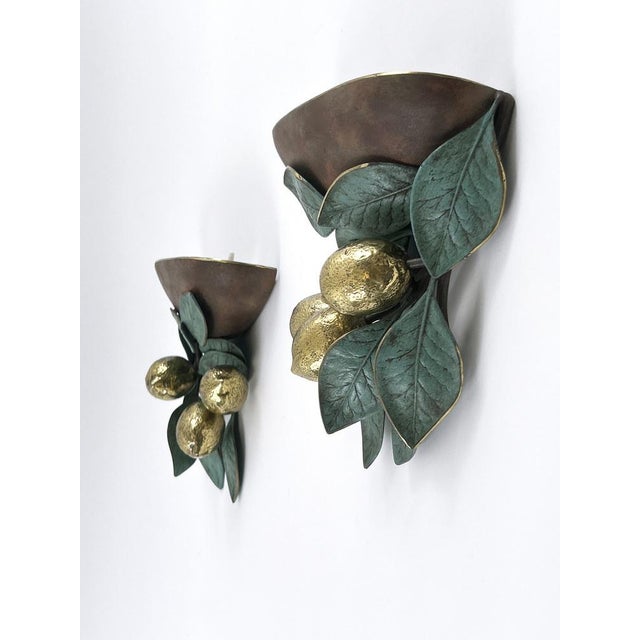 Mid-Century Brass Lemon Sconces by Hans Möller, 1970s, Set of 2 For Sale - Image 9 of 18