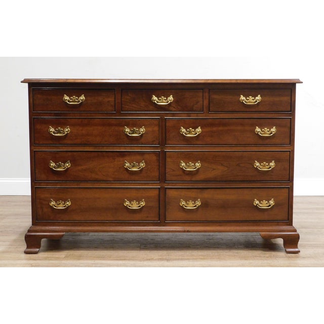 Stickley Traditional Cherry 9 Drawer Dresser Chairish