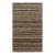 3x5 Multicolor Hand-Knotted Wool Striated Jewel Tones Striped Modern Carpet Rug For Sale