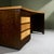 Brown Curved Desk with Geometric Inlaid Top, Sweden For Sale - Image 8 of 13