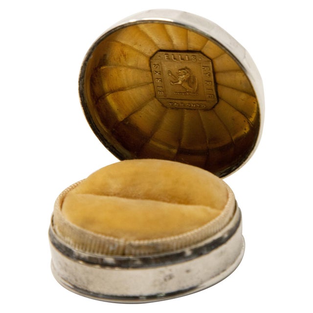 Mid 20th Century Sterling Silver Ring Box For Sale - Image 9 of 9