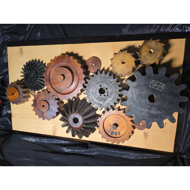 So Definitely a Unique piece. This solidly put together wall art is made with Industrial gears and is a very beautiful...