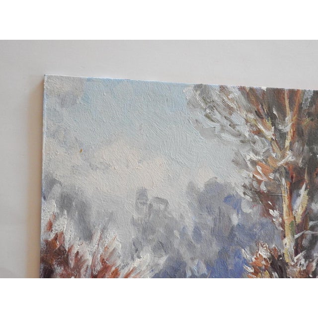 Contemporary Montana Winter Landscape Plain Air Painting For Sale - Image 4 of 7