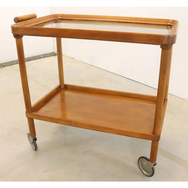 Vintage Trolley in Wood For Sale - Image 4 of 10