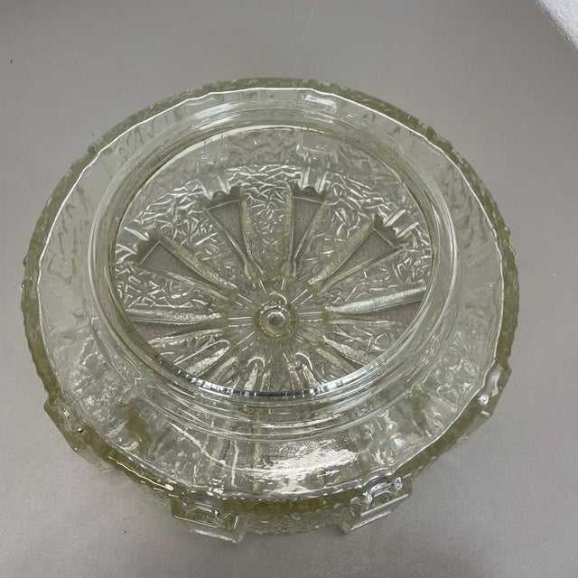 Textured Glass Wall or Ceiling Lights attributed to Hillebrand Leuchten, 1970s, Set of 2 For Sale - Image 11 of 18