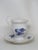 Richard Ginori Italy White Blue Floral Porcelain Coffee Cup and Saucer 4694b For Sale - Image 10 of 15