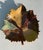 Signed Studio Pottery Leaf Form Decorative Dish For Sale - Image 10 of 10
