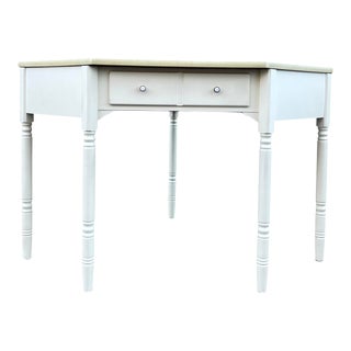 Ethan Allen Heirloom Maple Crp White Corner Writing Desk For Sale
