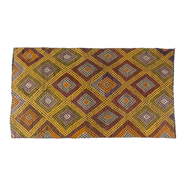 Vintage Anatolian Geometric KİLİM For Sale