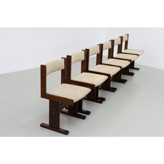 Brutalist Danish Dark Oak Dining Chairs from Gangso Mobler, 1970s, Set of 6 For Sale - Image 6 of 18