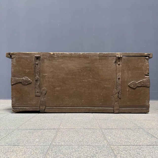 Antique Wooden Swedish Chest For Sale - Image 14 of 18