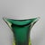 Murano Sommerso Vase in Green and Yellow-Amber Glass, 1960s For Sale - Image 10 of 15