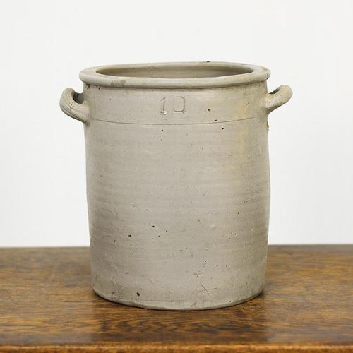 Ceramic Minimalism Glazed Confit Jars, 1920s, Set of 3 For Sale - Image 7 of 12