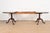 Henkel Harris Georgian Solid Mahogany Double Pedestal Extension Dining Table, Newly Refinished For Sale In South Bend - Image 6 of 12