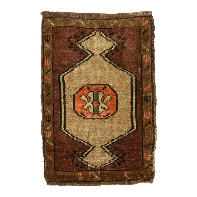 Vintage Mid Century Rug For Sale